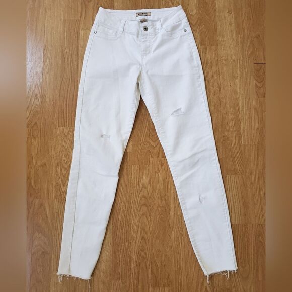 Blue Spice Distressed Straight Leg Jeans sz 1=26x27 - Picture 1 of 10